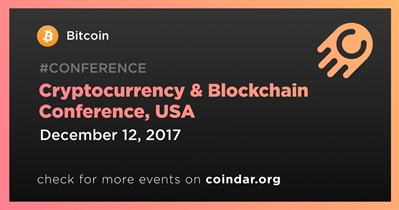 Cryptocurrency & Blockchain Conference, USA