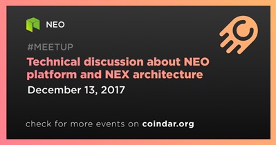Technical discussion about NEO platform and NEX architecture