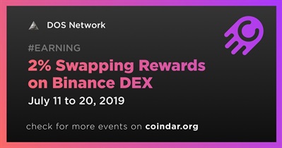2% Swapping Rewards on Binance DEX