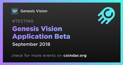 Genesis Vision Uygulaması Beta