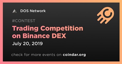 Binance DEX पर ट्रेडिंग प्रतियोगिता