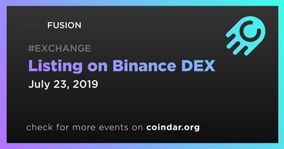 在Binance DEX上市