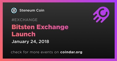 Bitsten Exchange Launch