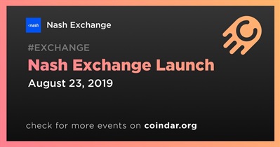Lanzamiento de Nash Exchange