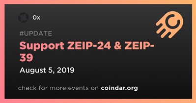 समर्थन ZEIP-24 और ZEIP-39