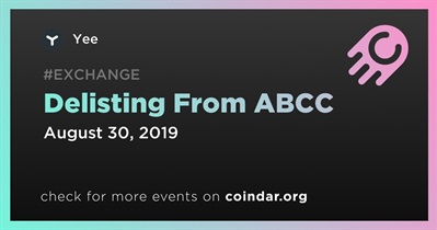 Delisting From ABCC