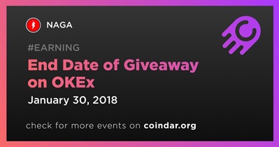 End Date of Giveaway on OKEx