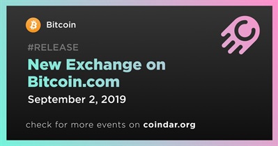 Nuevo intercambio en Bitcoin.com