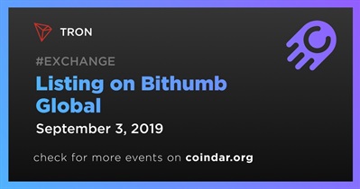 Listing on Bithumb Global