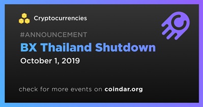 BX Thailand Shutdown