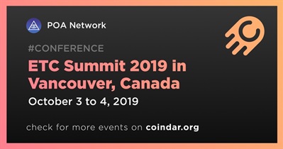 ETC Summit 2019 em Vancouver, Canadá