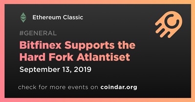 Bitfinex hỗ trợ Hard Fork Atlantiset