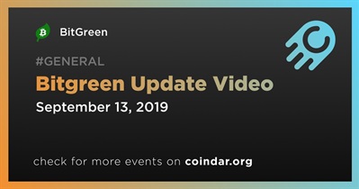 Vídeo de actualización de Bitgreen