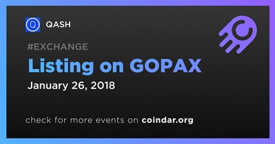 Listing on GOPAX