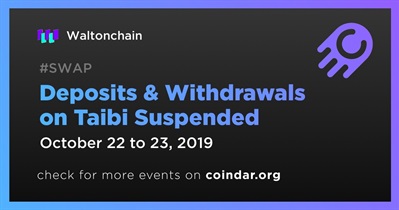 Deposits & Withdrawals on Taibi Suspended