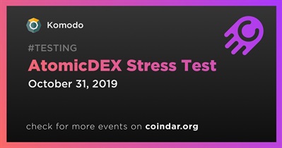 AtomicDEX Stres Testi