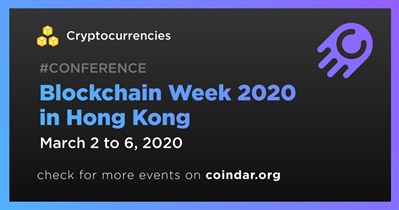 Semana Blockchain 2020 em Hong Kong