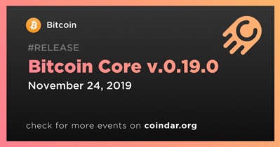 Bitcoin Core v.0.19.0