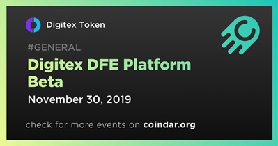 Digitex DFE Platform Beta