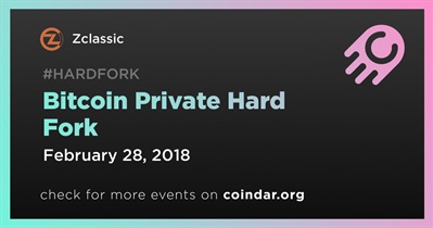 Bitcoin Private Hard Fork