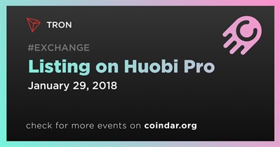 Listing on Huobi Pro