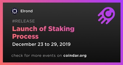 Launch of Staking Process