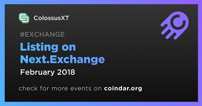 Next.Exchange पर लिस्टिंग