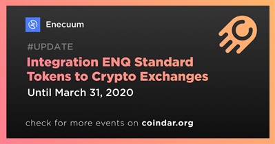 Integration ENQ Standard Tokens to Crypto Exchanges