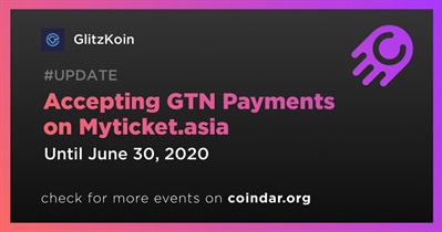Myticket.asia पर GTN भुगतान स्वीकार करना