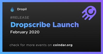 Lançamento do Dropscribe