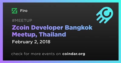 Zcoin Developer Bangkok Meetup, Tailândia