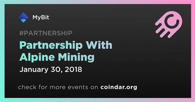 Partnership With Alpine Mining