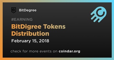 Distribuição de tokens BitDigree