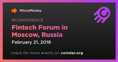Fintech Forum in Moscow, Russia