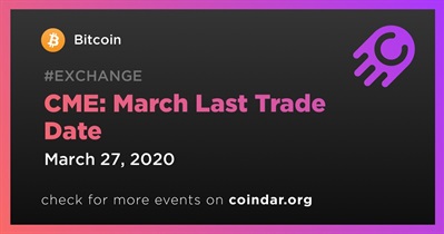 CME: March Last Trade Date