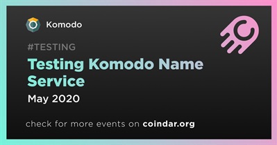 Testing Komodo Name Service