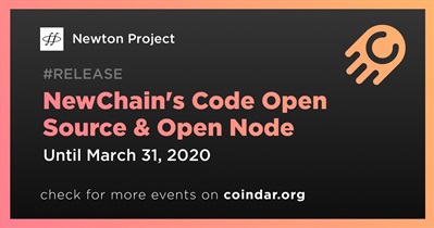 NewChain의 코드 오픈 소스 및 오픈 노드