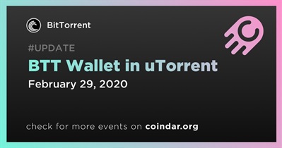 BTT Wallet sa uTorrent