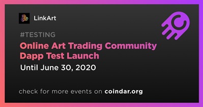 Online Art Trading Community Dapp Test Launch