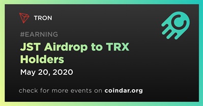 JST Airdrop to TRX Holders