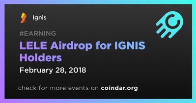 LELE Airdrop for IGNIS Holders