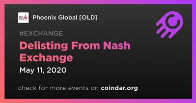 Nash Exchange से डीलिस्टिंग