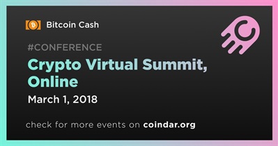 Crypto Virtual Summit, Online