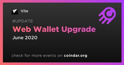 Web Wallet Upgrade