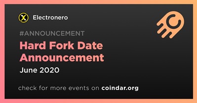 Anúncio da Data do Hard Fork