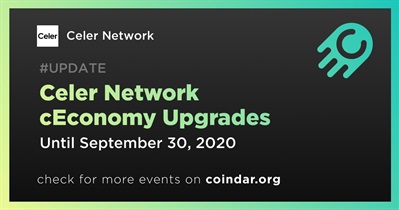 Mga Pag-upgrade sa cEconoy ng Celer Network