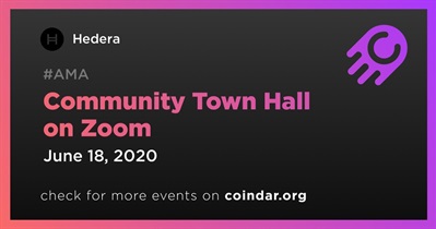 Community Town Hall sa Zoom