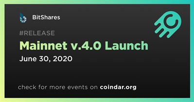 Lançamento da Mainnet v.4.0