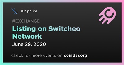 Listing on Switcheo Network