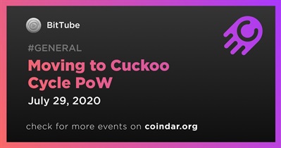Moving to Cuckoo Cycle PoW